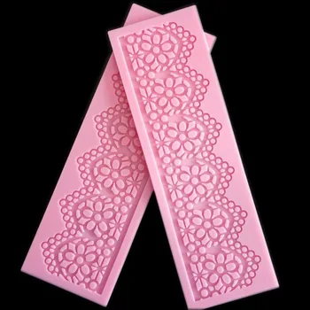 

1PCS Silicone Cake Lace Mold Cake Silicone Mat Moule Moldes De Silicone Para Fondant Cake Baking Decorating Tool