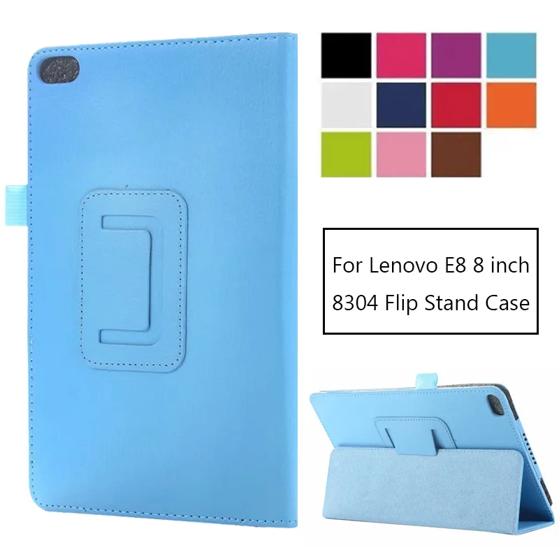 

Pu Leather Folding Case For Lenovo Tab E8 8.0 inc Flip Stand Cover For Lenovo 8304 TB-8304 TB-8304F Tablet PC Protective Shell