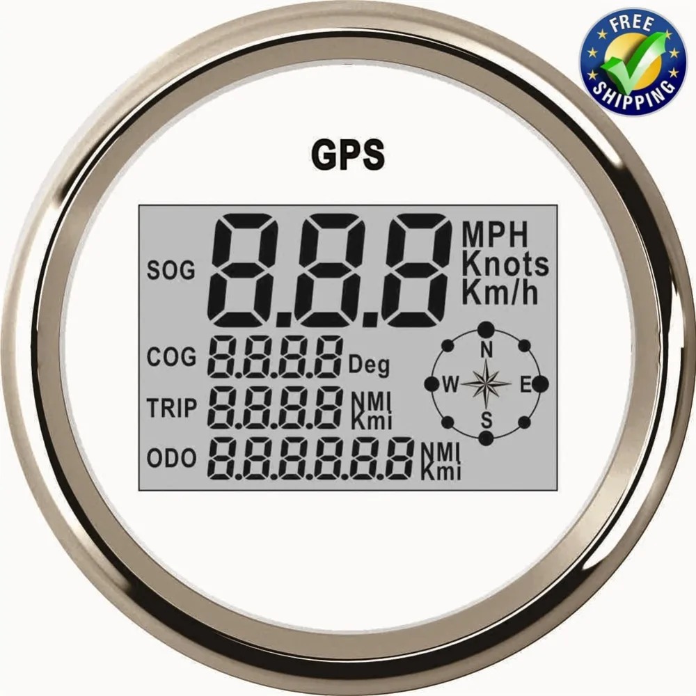 85mm Auto Instrument Panel Digital GPS Speed Indicators 0 999