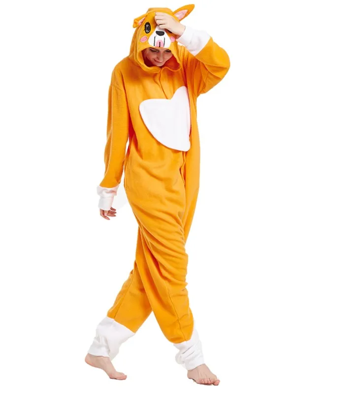 Unisex perro Corgi de Gales Halloween Cosplay disfraz Kigurumi pijamas  regalo de Navidad|Disfraces de anime| - AliExpress