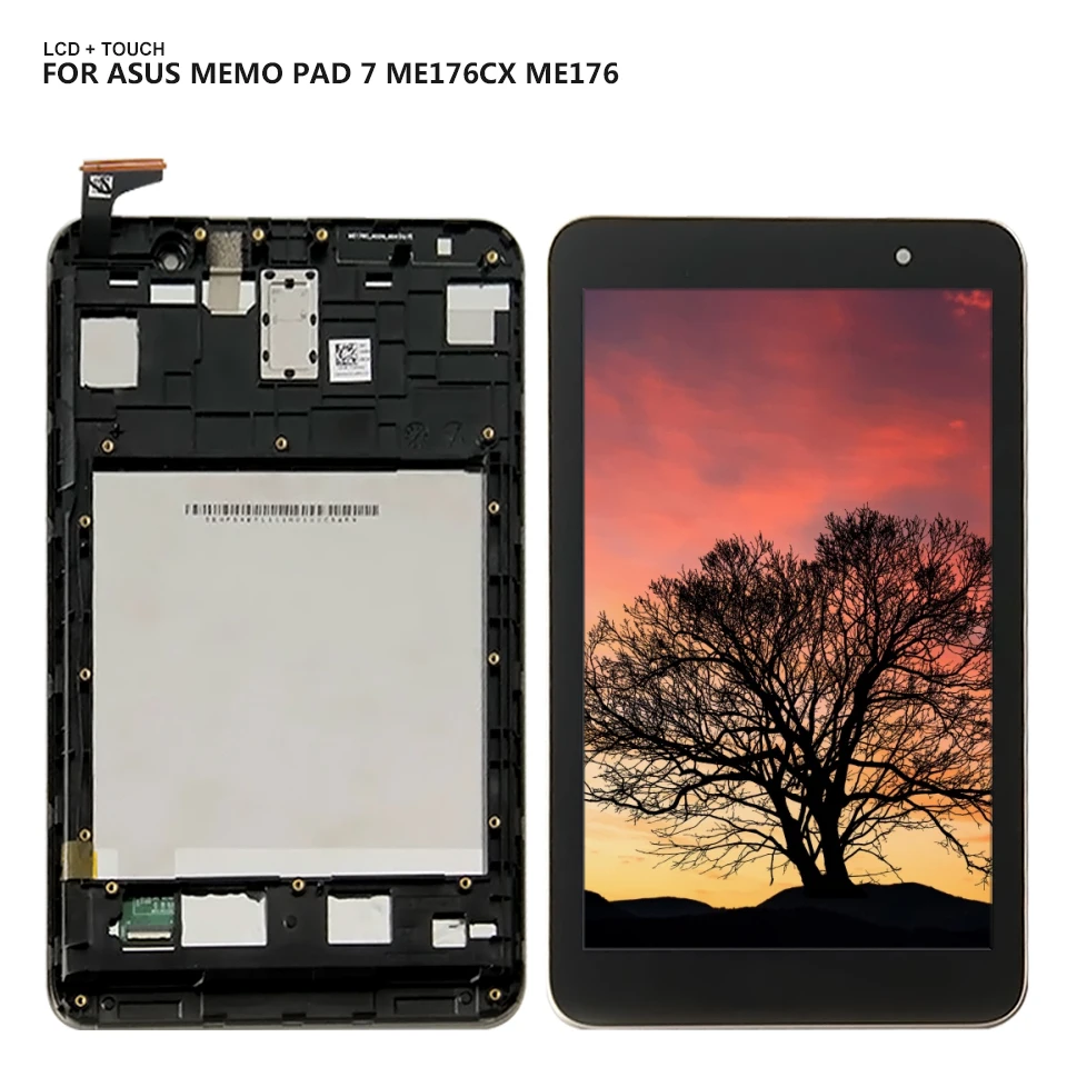 Для Asus Memo Pad 7 ME176 ME176C ME176CX K013 ЖК-дисплей+ сенсорный дигитайзер экран в сборе с рамкой