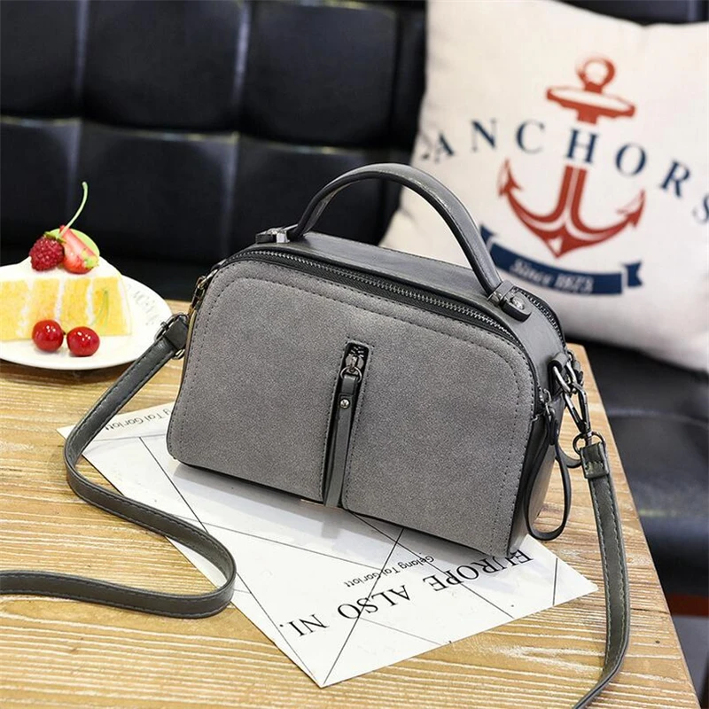 

hot Faux Suede Women Messenger Bags High Quality Leather Women's Shoulder Bag Crossbody Bags Famous Brand Popular Ladies Handbag