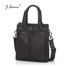 J. Quinn мужской портфель из воловьей кожи, деловая сумка из натуральной кожи, сумка для IPAD, мужская сумка через плечо, дорожные сумки, карманы на молнии