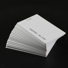 100 шт. RFID Близость толстая карта EM4100 125 кГц брелоки для чтения только ID Смарт-контроль доступа входа пластиковые брелки электронные ключи безопасности
