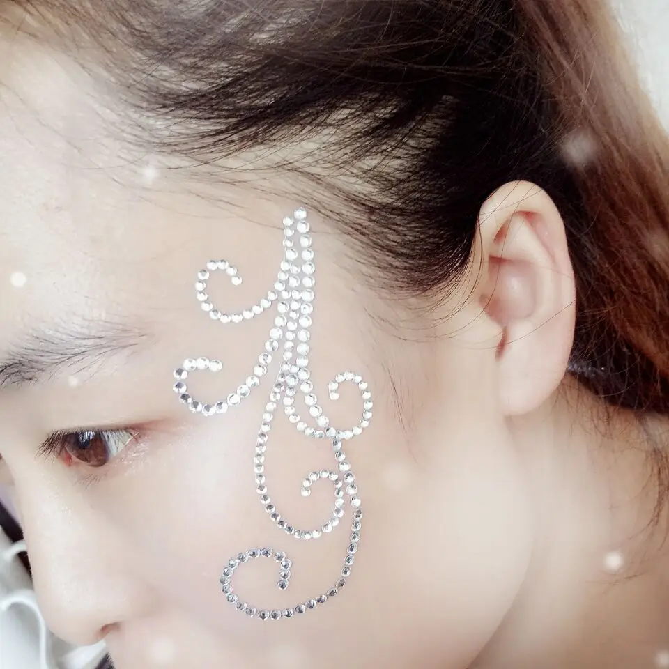 Face Self Adhesive Rhinestones Sticker Performance Makeup Body Art