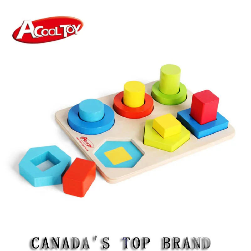 Building Blocks Juguetes Wooden Shape Sorter Board with Colorful