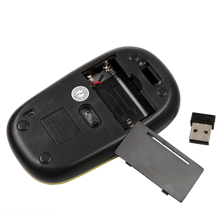 Kebidumei 2,4 ГГц Фирменная Новинка цена 2 вида цветов тонкий беспроводной Mini-USB оптическая Мышь для портативных ПК