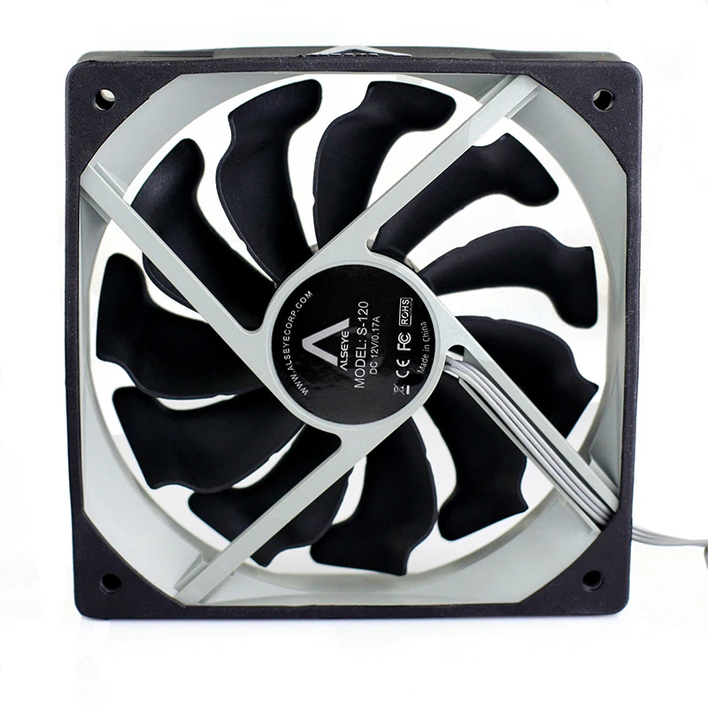 S120 computer fan radiator 120mm CPU cooler fan 1200RPM 3 pin DC 12v