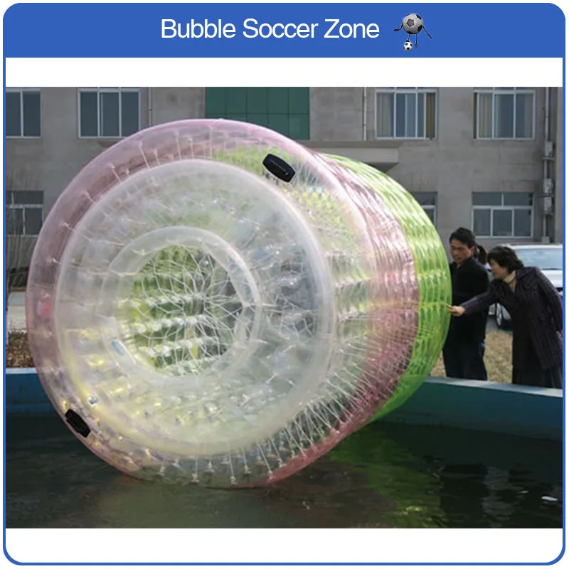 Бесплатная доставка 2.4*2.2 м надувные ролики шарика воды гуляя надувных шарика ПВХ воды спортивные