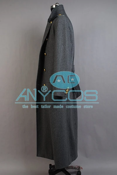 Torchwood Doctor Captain Jack Harkness Wool Trench Coat - Dark Blue Halloween Cosplay Costume image 3