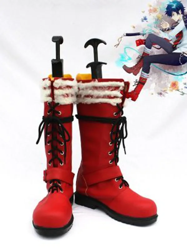 

Ao no Exorcist Cosplay Rin Okumura Cosplay Shoes Boots For Adult Men's Halloween Party Cosplay Boots Custom Made