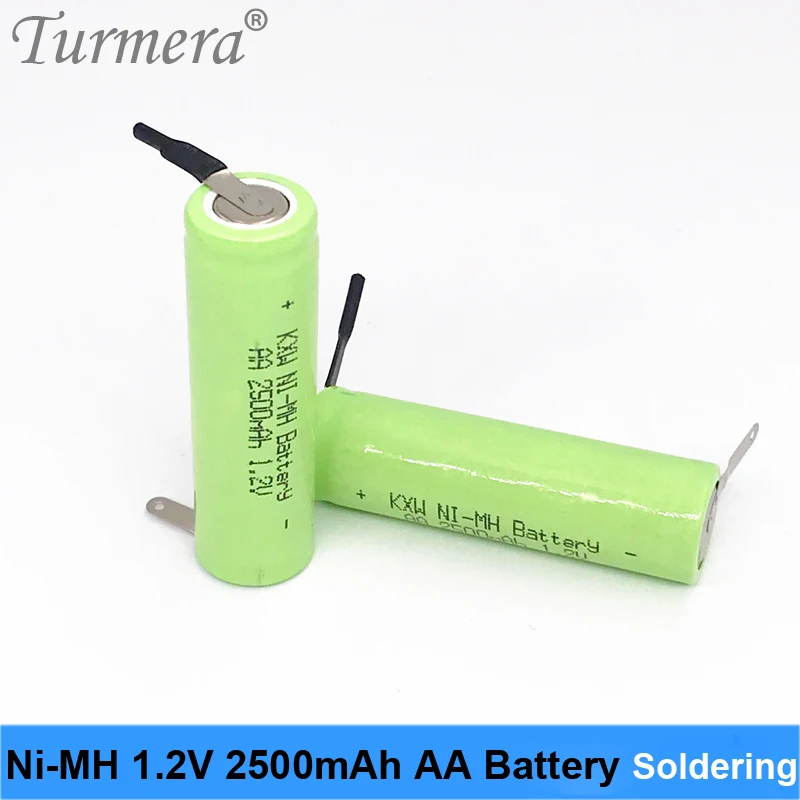 Ni-mh 1,2 V 2.5Ah 2500mah AA батарея для бритья Бритва перезаряжаемая AA батарея костюм для зубной щетки Замена Turmera m14