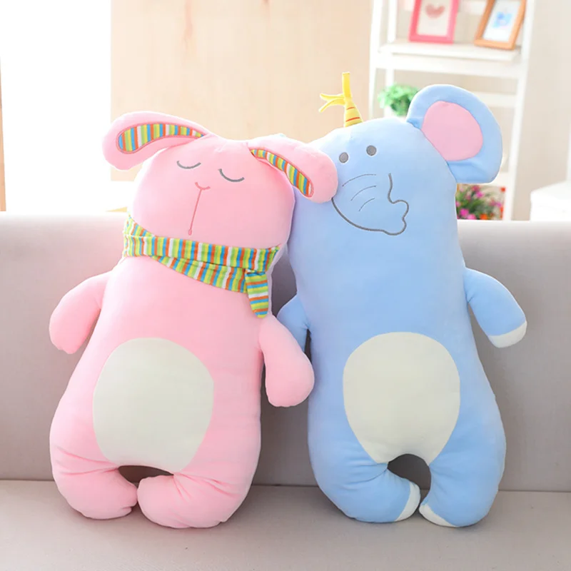 Kawaii Плюшевые животные мультфильм детские игрушки для девочек детский подарок на день рождения Слон и кролик и динозавр и свинья подушка