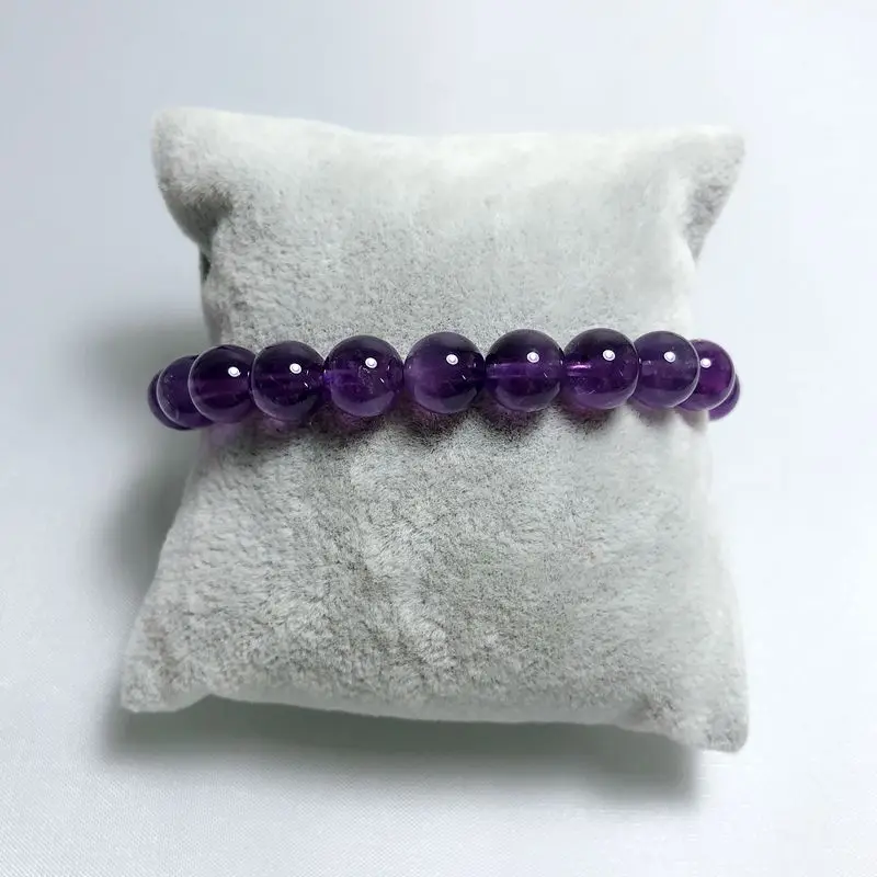 

This is a AAA natural amethyst single-ring bracelet with a size of 14mm