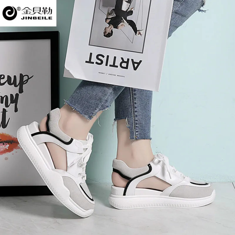 Thick inner bottom increase student shoes sports sandals women shoes