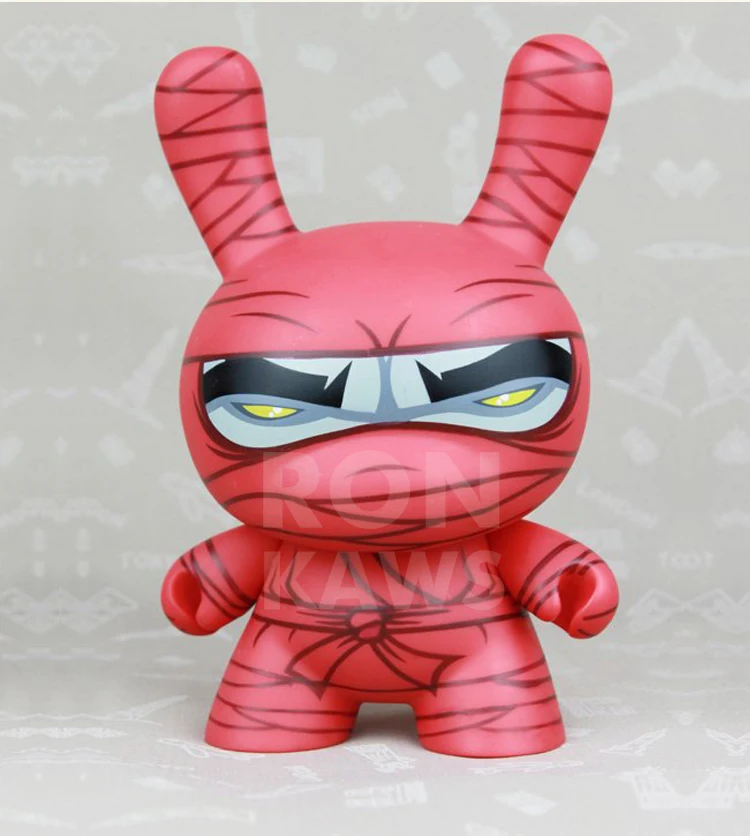 DUNNY Kidrobot 8 pouces de consourteurs De bricolage граффити poup e lapin Ninja mailu