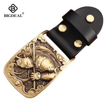 

Smooth buckle Solid Brass DIY Leather Craft for men's belt Brushed Metal Fashion Mens Womens Jeans Accessories fit for 3.8cmbelt