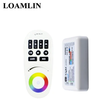 

FUT007 2.4G RF Wireless 4-Zone Touch Screen Dimmable LED Dimmer Controller DC12-24V 12A For Single Color LED Strip
