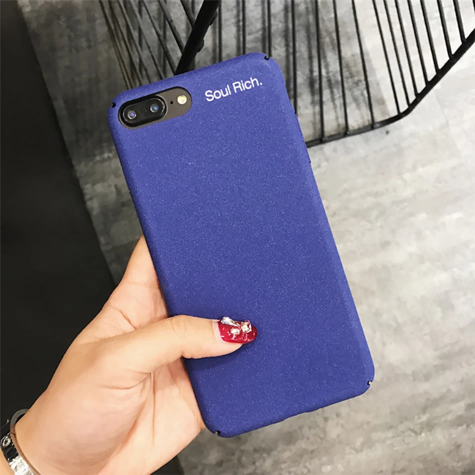 !ACCEZZ Luxury Matte Full Protective Back Cover Case For Apple iphone X 8 7 Plus Fashion Phone Bussiness Shell Fundas Coque Capa (5)