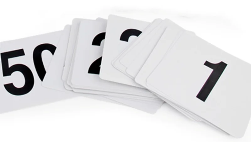 Double Side Plastic Table Numbers (2)