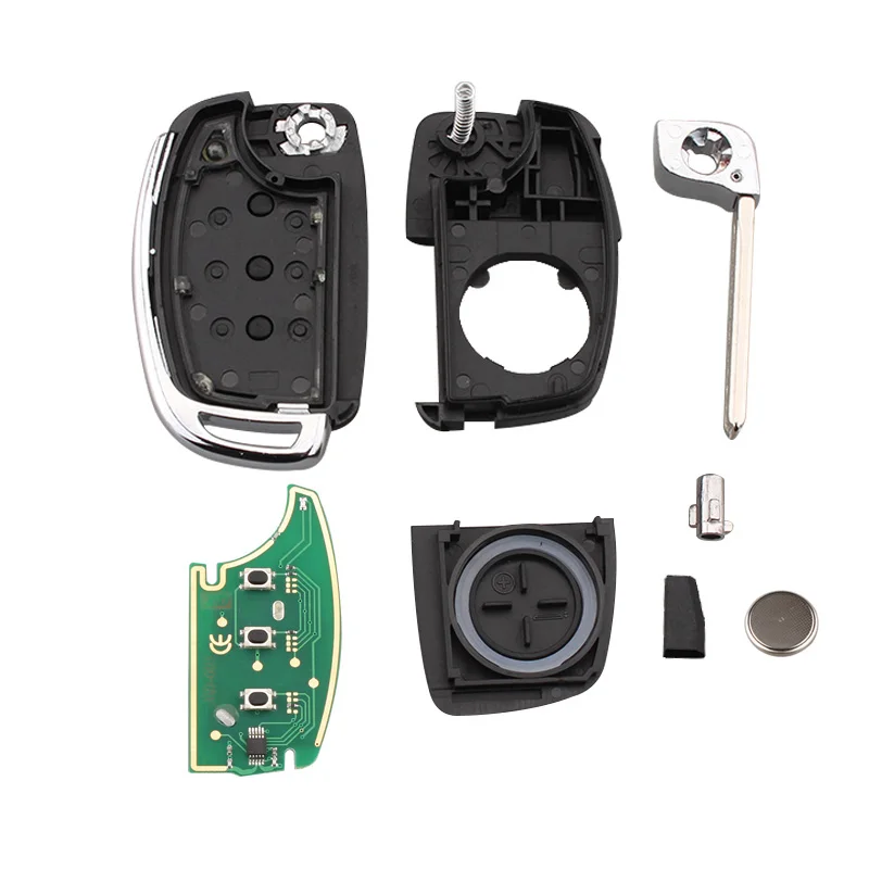 QWMEND 3 кнопки 433 МГц полный дистанционный брелок для HYUNDAI IX35 IX25 IX45 Elantra Santa Fe 2013 2017
