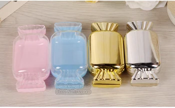 

Cute Candy Shape Plastic Sweet Gift Box Baby Shower Chocolate Bean Container Case Christmas Halloween Gifts