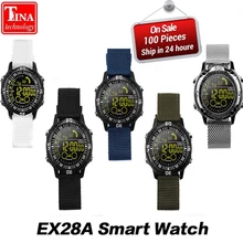 Получить скидку Оригинальный EX28A Смарт часы Bluetooth Smartwatch 10 м Водонепроницаемый Спорт на открытом воздухе шаг подсчета сжигать калории для Android IOS Телефон