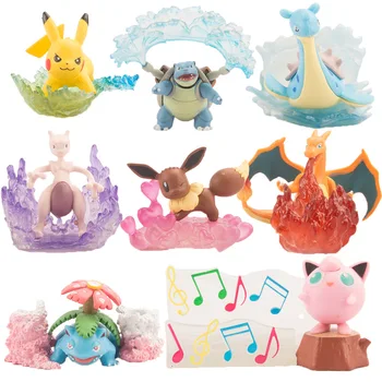 

POKEMON figura pikachu Charizard Blastoise anime pokemon figures toy PVC action figure with box figurine model 8CM