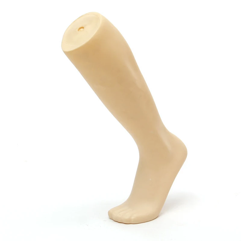 

1Pcs Skin Color Left Mannequin Foot For Shop Window Display Shoes Football Socks Feet Mannequin Mold With High Quality