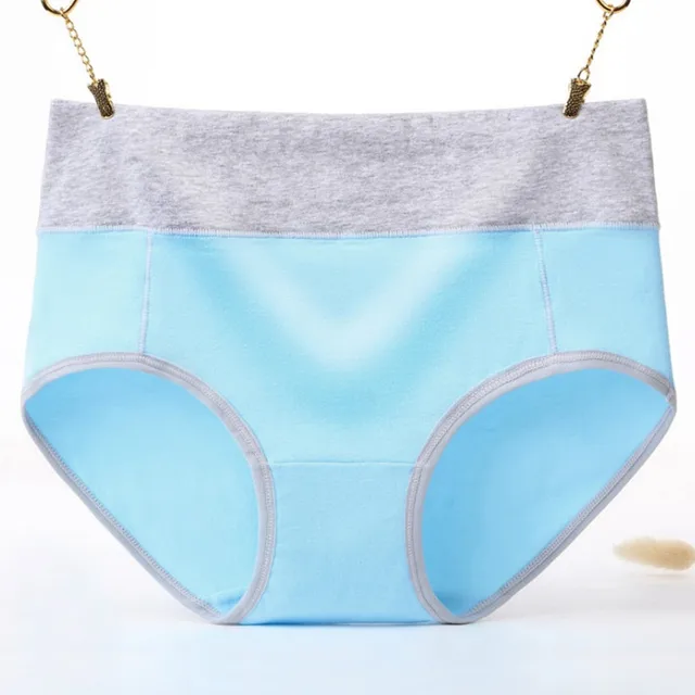 Women's Briefs Comfortable Cotton High Waist Underwear Women Sexy Ultra thin Panties Mid Rise