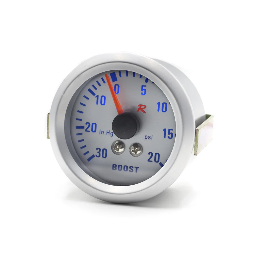 Новый универсальный 2 &quot52 мм белый В виде ракушки torbo Boost Манометр 0 ~ 30in. HG 20