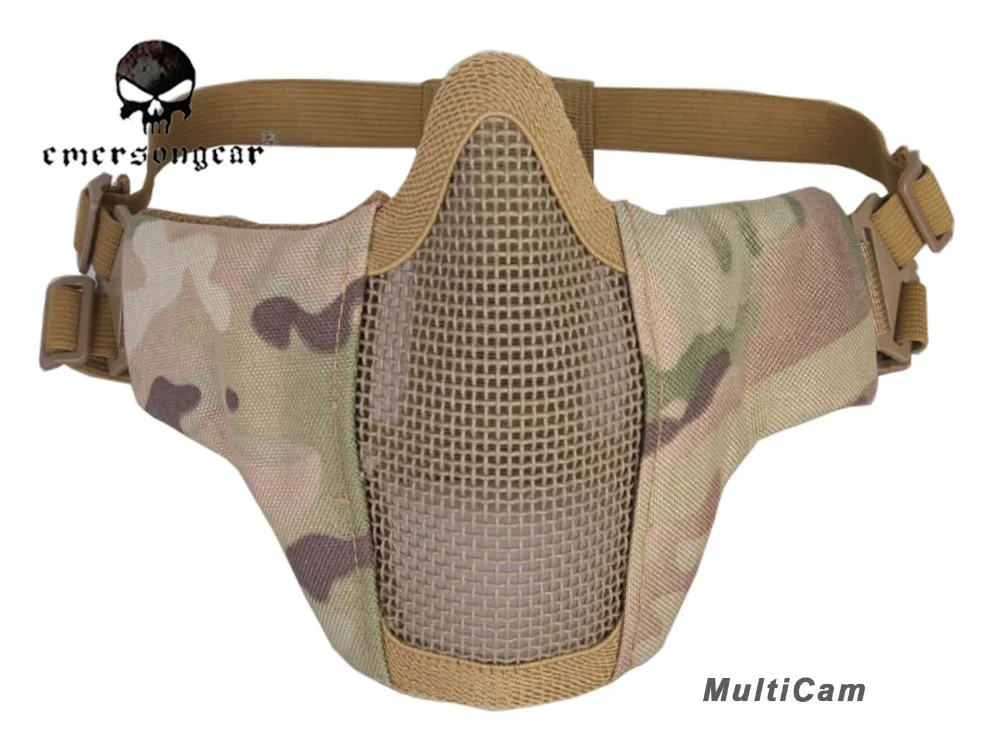 Emersongear PDW защита на половину лица Сетчатая Маска для страйкбола фирмы emeson поле CS игра мультикам черный BD6644