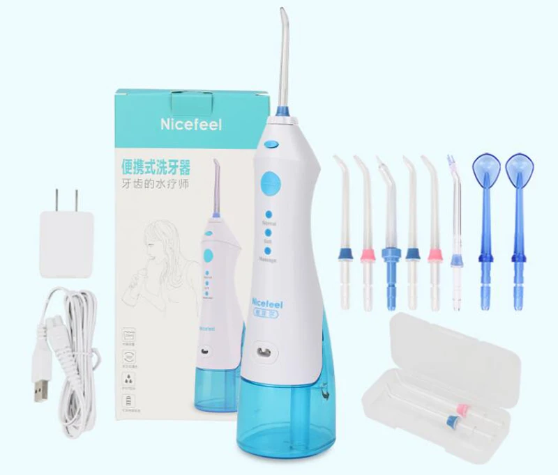

100-240V Portable oral irrigator Electric tooth cleaner Teeth whitening Dental cleaning machine 220ML Y