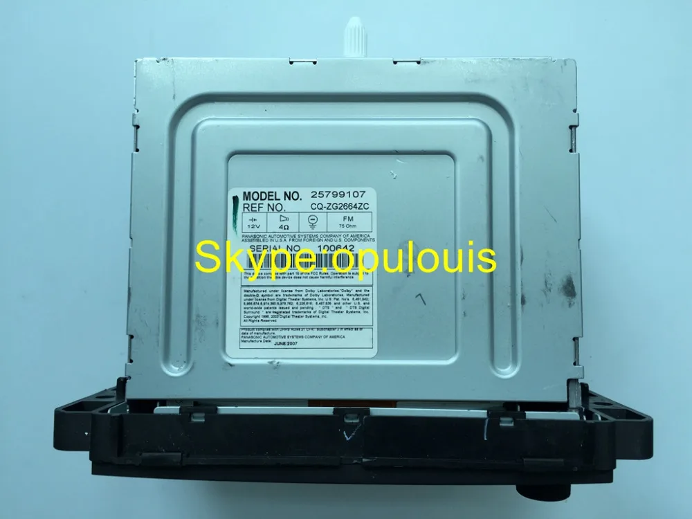 Автомобильный CD плеер Panasonic GM25799107 20757520 22736964 25858586 DVD Видео AUX для 2007 2009 Pontiac торрент