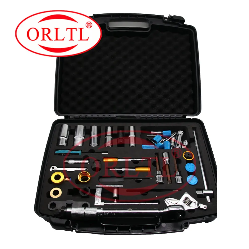 US $229.00 Common Rail Injector Dismantling Tools And Diesel Fuel Injector Removal Tool Auto Repair Tools Total 40 Pieces