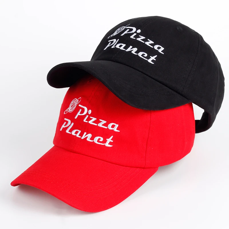 

New Brand Pizza Planet Hat Cotton Baseball Cap Embroidery Dad Hat Summer Sun Pizza Cotton Snapback Hip Hop Sport Cap Pokemon