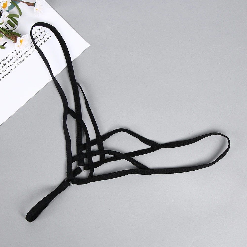 

Fashion Women Sexy Cross Bandage Underwear Panties Female Erotic Micro T-back Low Waist Hollow G-string Thongs for Ladies