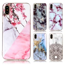 Мраморный мягкий чехол из искусственной кожи задняя для iPhone 7