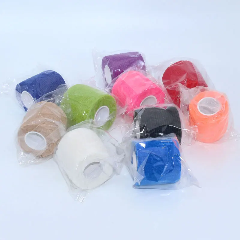 

6pcs Tattoo Self Adesive Elastic Wide Elbow Tattoo Handle Bandage Nail Tapes Finger Protection Wrap Non-slip Cloth Tape