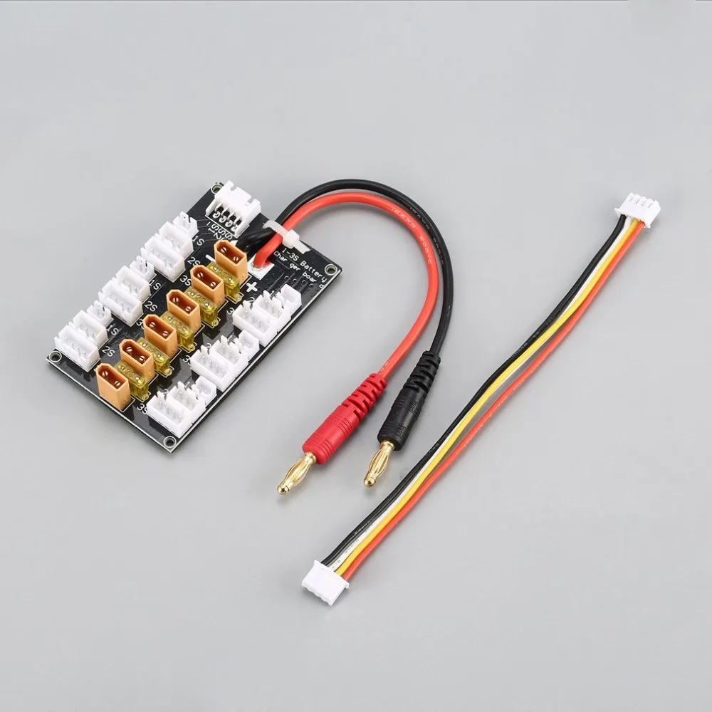

6 Packs XT30 1S-3S 20A XT30 Plug Lipo Battery Parallel Charging Board for RC IMAX B6 Charger Car Drone Balance Charge Part