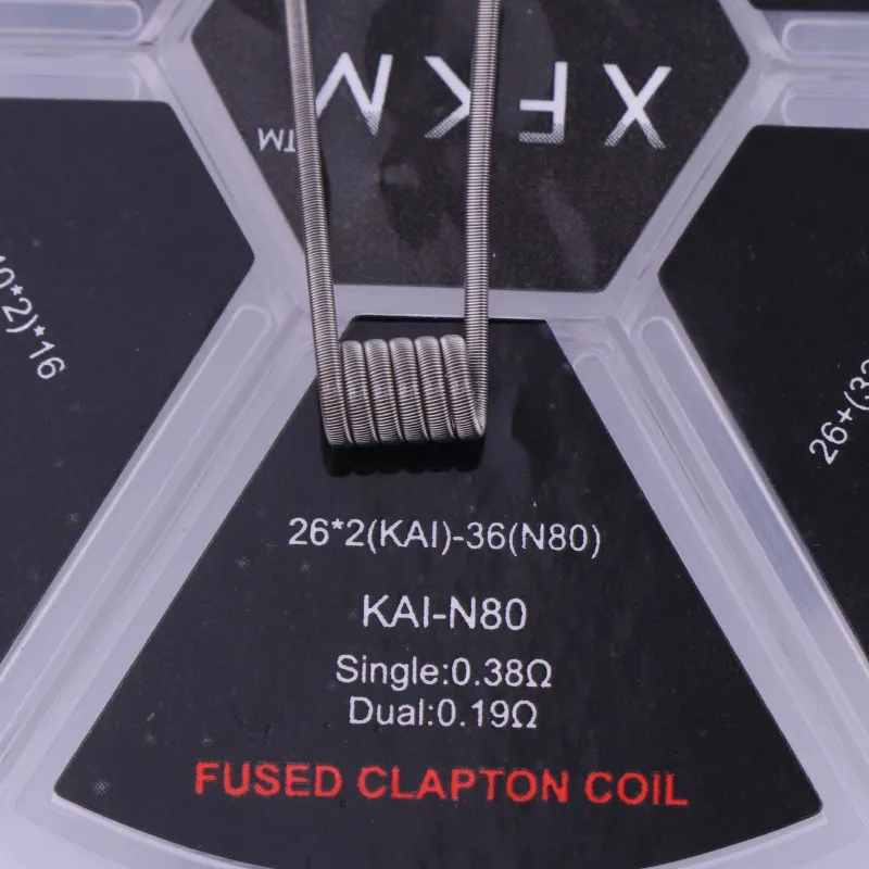 Оригинальная катушка XFKM 6 в 1 Clapton Coil Pack Alien Alpha Braid Fused Helix clapперехват катушки