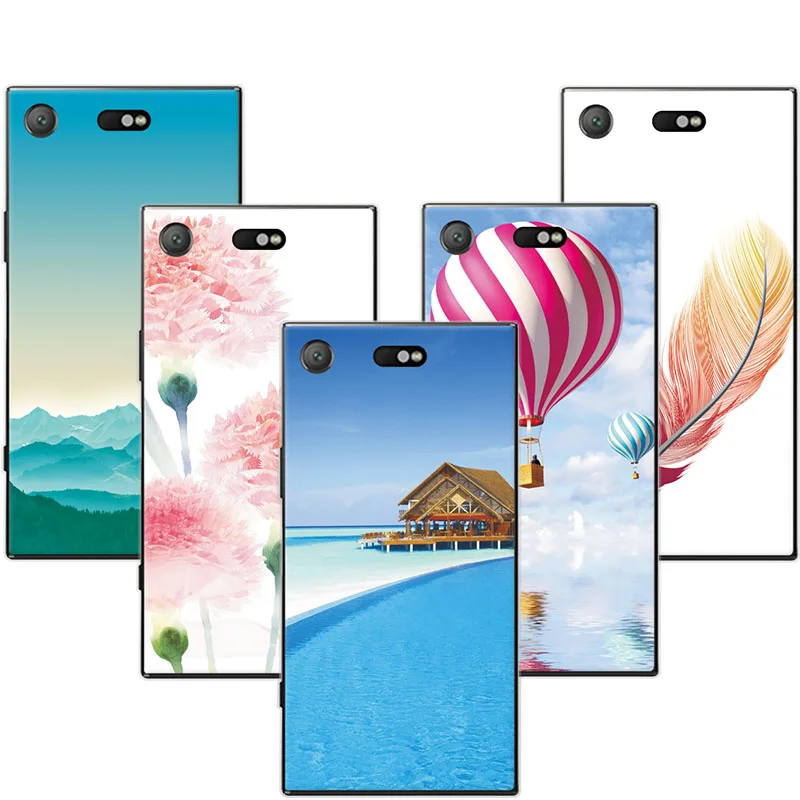 Exotic Natural Landscape Soft TPU Phone Case For Sony XZ1 Compact Back Cover Silicone Xperia 4.6&quot Inch Capa |