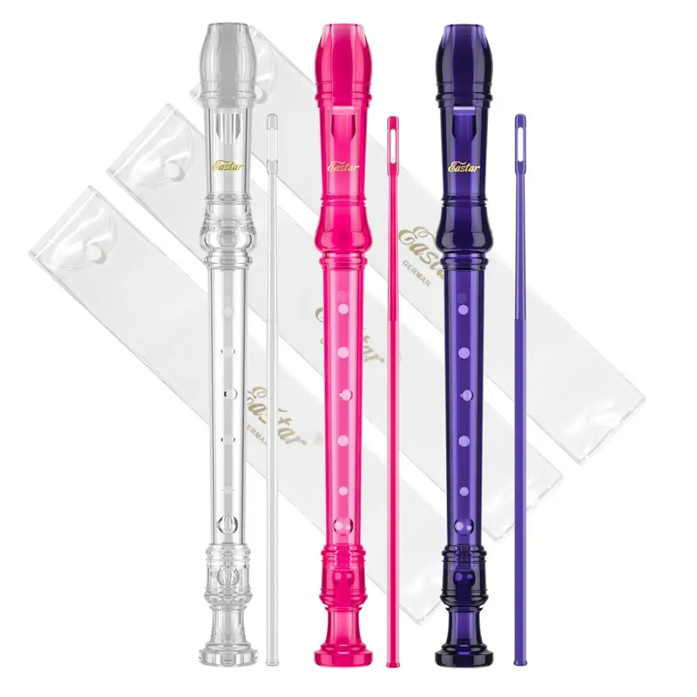 

Student Soprano Recorder Instrument 8 Hole Long Flute German Style C Key For Early Children Music Education Beginner Wholesale