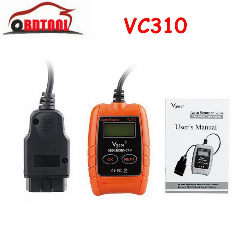 

Newest Version VC310 Universal ODB2 Auto Error Scanner VC310 Code Reader OBDII ODB2 Automotive Diagnostic Tool