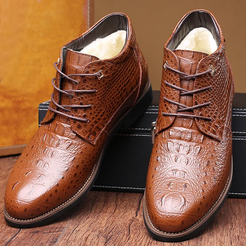 

Superstar motorcycle boots genuine leather pointed toe short plush men boots large size 38-46 spring\autumn shoes
