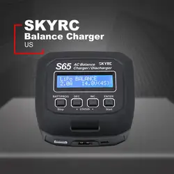 SKYRC S65 65 Вт 6A AC баланс Lipo зарядное устройство Dis зарядное устройство для 2-4 S Lipo батарея RC FPV гоночный Дрон Квадрокоптер модели