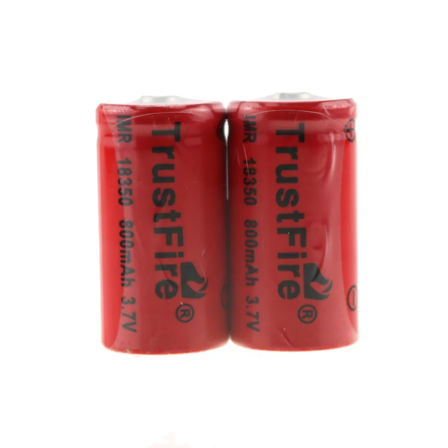 

8pcs/lot TrustFire IMR 18350 800mAh 3.7V Rechargeable Battery Lithium Batteries For E-cigarette Flashlights