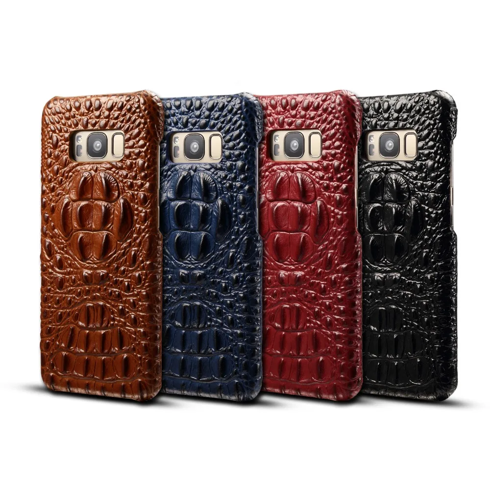 

Luxury Crocodile Pattern Case For Samsung Galaxy Note 8 Genuine Cowhide Leather Skin Back Cover For Samsung Note8 N9500 Case