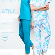 Медицинские наборы для скраба больницы доктора медсестры с коротким рукавом Униформа Костюмы стоматологическая клиника красоты салон спецодежда Спецодежда Одежда