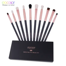 10 PCS Black Eyebrow Brush Set Horse Hair Powder Foundation Eyeshadow Make Up Brushes Cosmetics Lip Pincel Maquiagem Makeup Tool : image 10 PCS Black Eyebrow Brush Set Horse Hair Powder Foundation Eyeshadow Make Up Brushes Cosmetics Lip Pincel Maquiagem Makeup Tool